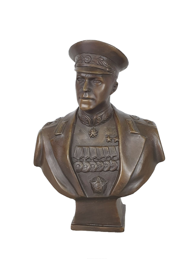 Бюст бронзовый "Жуков Г.К." (58)